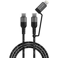 4smarts USB-C to USB-C and Lightning Cable ComboCord CL 1.5m fabric monochrome - Datenkabel