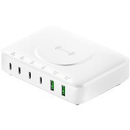4smarts 7in1 GaN Charging Station 100W with Wireless white - Töltő adapter