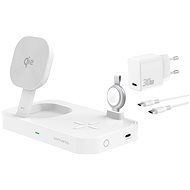 4smarts Qi2 Charging Station Trident with MFi Fast Charger for Apple Watch white - Charging Stand