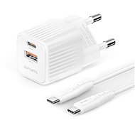4smarts Wall Charger VoltPlug Duos Mini PD 20W and USB-C Cable 1.5m white - Netzladegerät