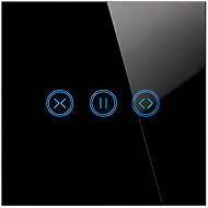 Smoot Air Curtain Switch Smart controller for roller blinds/blinds black - Light Switch