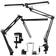SMART LED Desk Work LED Lamp with Clip CCT/2×10W/2×300Lm/USB/Black Colour - Table Lamp