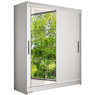 Cheapest furniture Tabari VI, white matt/mirror, width 150 cm - Wardrobe