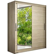 Cheapest furniture Tabari VI, sonoma oak/mirror, width 150 cm - Wardrobe