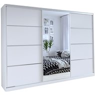 Cheapest furniture Litolaris 280 with mirror, white matt - Wardrobe