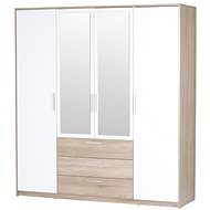 Nejlevnější nábytek Lanai - - dub sonoma / bílá - Wardrobe