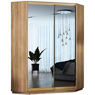 Nejlevnější nábytek Kelabit 140 - dub sonoma / zrcadlo - Wardrobe