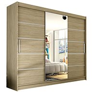 Cheapest furniture Ande VI - oak sonoma / mirror - Wardrobe