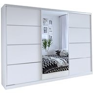 Cheapest furniture Litolaris 250 with mirror - white matt - Wardrobe