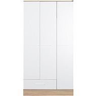 Nejlevnější nábytek Shandong - bílá / italský dub - Wardrobe