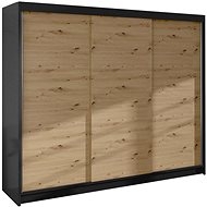 Cheapest furniture Hardy II - black / oak artisan - Wardrobe