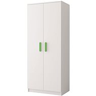 Nejlevnější nábytek Damaso 2D - bílá / limetka - Wardrobe