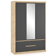 Cheapest furniture Malaita - oak artisan / grey - Wardrobe