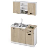 Nejlevnější nábytek Malen 120 cm, dekor dub sonoma, bílá - Kitchen Unit
