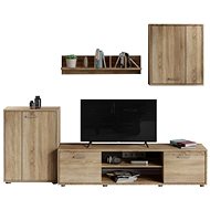 Nejlevnější nábytek Nejby Lawson 2, dub sonoma - Obývací stěna