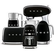SMEG 50's Retro Style 4,8 l food processor black, with stainless steel base + Hood + Quick cooker - Appliance Set