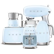 SMEG 50's Retro Style 4,8 l pastel blue food processor with stainless steel base + strainer + - Appliance Set