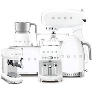 SMEG 50's Retro Style 4,8 l white food processor with glass bowl + Hood + Pressure cooker - Appliance Set