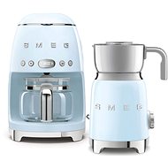 SMEG 50's Retro Style 1,4l 10 cup pastel blue + SMEG 50's Retro Style 0, - Set