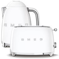 SMEG 50's Retro Style 1,7l vízforraló fehér + SMEG 50's Retro Style 2x2 kenyérpirító fehér 950W - Szett
