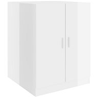 SHUMEE Skříňka nad pračku bílá s vysokým leskem 71 × 71,5 × 91,5 cm - Bathroom Cabinet