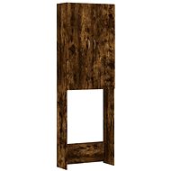 SHUMEE Skříňka nad pračku kouřový dub 64 × 25,5 × 190 cm - Bathroom Cabinet