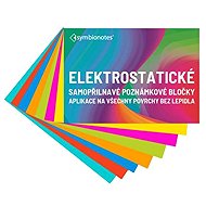 SYMBIO Symbionotes elektrostatisch 100 × 190 mm, 100 Blatt, Mix aus 7 Farben - Haftnotizblock