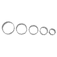 SMOLIK CIRCLE Set of 5 pcs 700 serrated d50 mm, tinned - Cookie Cutters