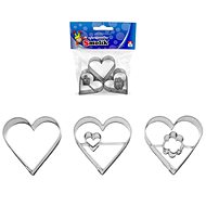 SMALL HEART Set of 3 pcs 791 44 × 45 mm 2 pcs with centre, tinned - Cookie Cutter