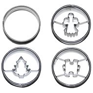 SMALL COLLIER with centres CHRISTMAS 015 Set of 4 pcs d40 mm, tinned - Cookie Cutter