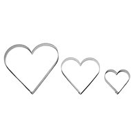 SMALL HEART Set of 3 pcs 729 118 × 111 mm large smooth, tinned - Cookie Cutter