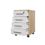 Cheapest furniture Nejby Gianni, oak sonoma/white - Chest of Drawers