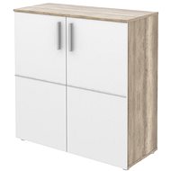 Nejlevnější nábytek IDA 01, canyon oak/bílá - Chest of Drawers