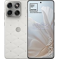 Motorola EDGE 70 12GB/512GB Pantone Cloud Dancer crystals by Swarovski - Mobile Phone