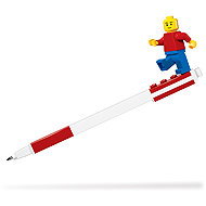 LEGO Gel pen with minifigure, red - Gel Pen 