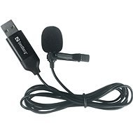Sandberg streamovací USB mikrofon s klipem na připnutí - Microphone