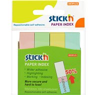 STICK´N 50 × 12 mm, pastel mix, 4 × 100 sheets - Self-Adhesive Labels