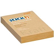 STICK´N KRAFT, 76 × 51 mm, přír.hnědý, 100 lístků - Memo Pad