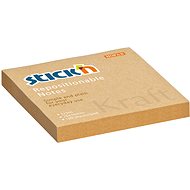 STICK´N KRAFT, 76 × 76 mm, přír.hnědý, 100 lístků - Memo Pad