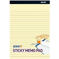 STICK´N 254 × 178 mm, yellow lined, 50 sheets - Memo Pad
