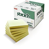 STICK'N BY HOPAX 76 x 76 mm, 6 x 100 sheets, pastel yellow - Memo Pad