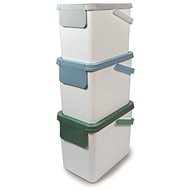 SNIPS Sorted waste bin 25 l 3 pcs white + lid mix - Rubbish Bin