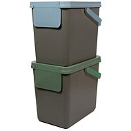 SNIPS Sorted waste bin 25 l 2 pcs grey + lid mix - Rubbish Bin