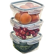 Snips Sada dóz na potraviny 1 l, 3 ks, BPA Free, transparentní a modrá - Food Container Set
