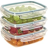 Snips Sada dóz na potraviny 600 ml, 3 ks, BPA Free, transparentní a modrá - Food Container Set