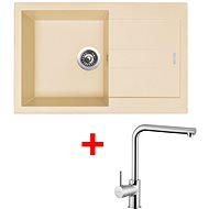 Sinks Amanda 780 Sahara + Elka - Kitchen Sink and Tap Set