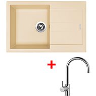 Sinks Amanda 780 Sahara + Vitalia - Kitchen Sink and Tap Set