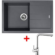 Sinks Amanda 780 Titanium + Elka - Kitchen Sink and Tap Set