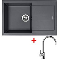 Sinks Amanda 780 Titanium + Vitalia - Kitchen Sink and Tap Set