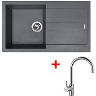 Sinks Amanda 860 Titanium + Vitalia - Kitchen Sink and Tap Set